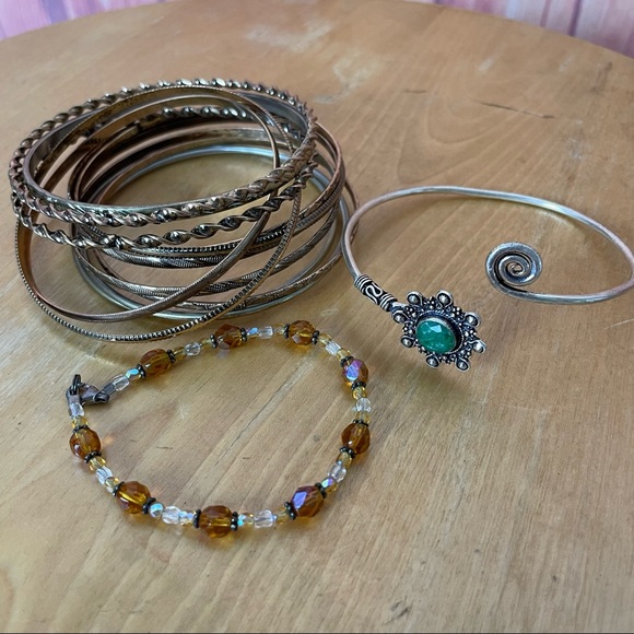 Set of Three Boho Retro Bracelets (Three Pieces) - Picture 1 of 6